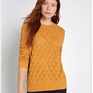 ModCloth Looking Lively textured sweater